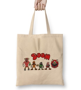 Cartoon Doom The Family Doom Bez Çanta Uzun Saplı