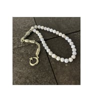 SERTİFİKALI Kalsedon 6mm 33lük Doğal Taş Tesbih