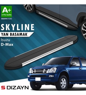 Isuzu D-Max Skyline Krom Yan Basamak 203 Cm 2007-2012 A+ Kalite