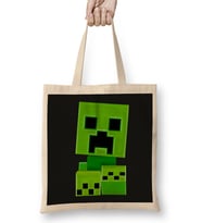 Big Head Creeper Creeper Minecraft Bez Çanta Uzun Saplı