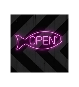 OPEN Yazılı ve Şekilli Neon Tabela