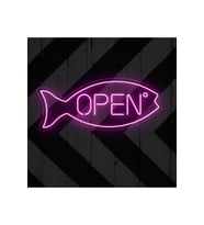 OPEN Yazılı ve Şekilli Neon Tabela