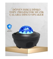Mey İthalat® Bluetooth & USB Müzik Çalar Gece Lambası – 50 m² Kapsama, Uzaktan Kumanda