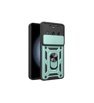 Realme 11 Pro Kılıf Pars Lens Yüzüklü Silikon - Yeşil