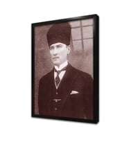 Atatürk Çerçeveli Cam Tablo