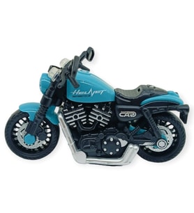 Sürtmeli Işıklı Sesli Chopper Motor Turkuaz 15cm - 1 ADET