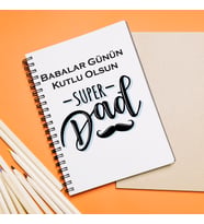Babalar Günü Tasarımlı Defter