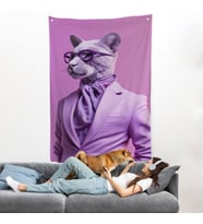 Pembe Büyük Kadın Duvar Örtüsü-7923