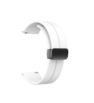 Samsung Galaxy Watch 42mm Uyumlu 20mm Kordon Silikon Metal Mıknatıslı Toka Zore KRD-84 Kayış