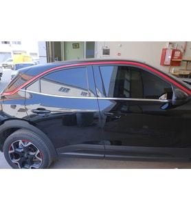 Opel Mokka Krom Cam Çıtası 6 Parça 2020> Paslanmaz Çelik