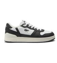 Lacoste T-Clip Set Leather Mens Sneaker Hakiki Deri Erkek Günlük Spor Ayakkabı Siyah Beyaz