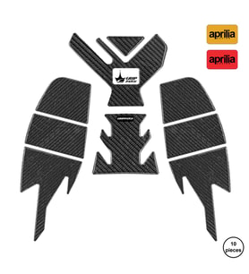 Grippatch - Aprilia RS660 2025 ile Uyumlu Kaydırmaz 6D Karbon 10 Parça Tank Pad Seti GC61