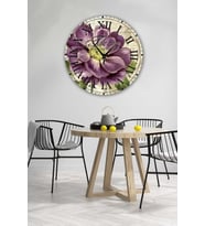 Bilge Retro Tasarımlı Duvar Saati 35 X 35 Cm (Baskılı)