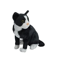 43 CM Sevimli Peluş Kedi Oyuncak  Yumuşacık ve Dekoratif Peluş (Siyah)