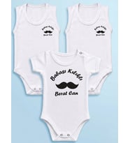 3'lü Anne Baba Temalı Bebek Body Zıbın Baskı Çeşitleri