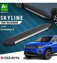 S-Dizayn Jeep Compass 2 Skyline Krom Yan Basamak 173 Cm 2017 Üzeri A+ Kalite