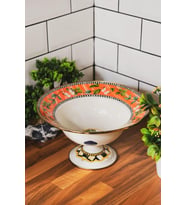 Emaye Ayaklı Meyvelik 30 Cm Paradise Deluxe MİSS-9381-22