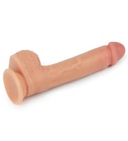 Esnek Ve Bükülebilir Güçlü Titreşime Sahip Oynar Başlı Ve Isınabilen 21 Cm Kemerli Penis
