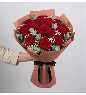 Chic Romance - 21 Kırmızı Gül Buketi