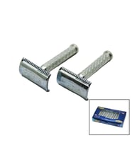 Tıraş Aparatı - Jilet Takmalı - Klasik Model - Metal Nikel Alaşımlı