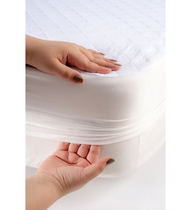 Kapitone Fitted Full Kenar Su Sıvı Geçirmez Yatak Koruyucu Alez Çarşaf Beyaz 100x200