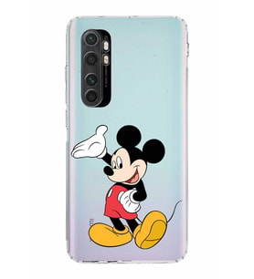 Xiaomi  Mi Note 10 Lite  Kamera Korumalı Kapak Mickey Mouse Tasarımlı Şeffaf  Kılıf