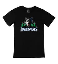 Mavi Minnesota Timberwolves Siyah Tişört