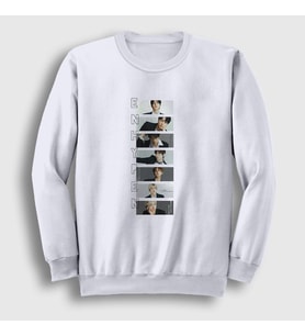Presmono Unisex Beyaz Band K Pop Enhypen Sweatshirt 484237tt