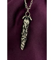 Mooni Accessories Yılan Sarmaşık Model Mat Gümüş Kaplama Zincir Kolye