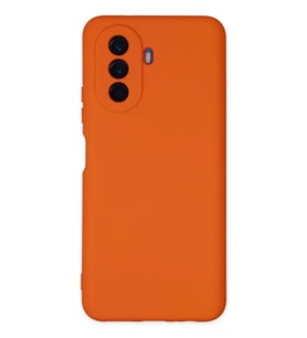 Newface Huawei Nova Y70 Kılıf Nano içi Kadife Silikon - Turuncu
