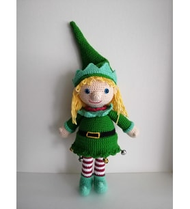 Yılbaşı Cücesi Amigurumi Organik Oyuncak