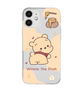 Iphone 12 Uyumlu Winnie The Pooh Tasarımlı Şeffaf Telefon Kılıfı