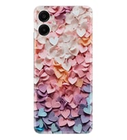 Samsung Galaxy A06 Kılıf Boutique Baskılı Resimli Renkli Kalpler Pcode -040