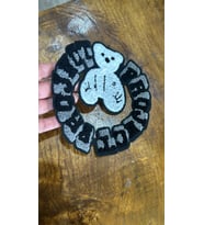 19X19 CM DOKUMA AYICIK ARMA DİKİŞ APLİKE