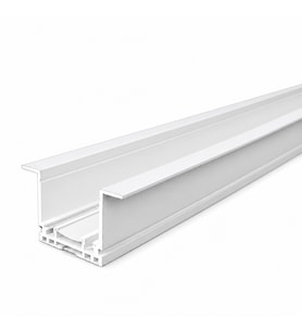 DL26 Manyetik Ray 1 Metre Beyaz Sıva Altı Trimless Alüminyum Kanal DL26.105.100