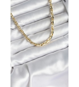Pirinç Gold Renk 60 cm Zincir Kadın Kolye TJ-BKO10600