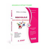 Egem Eğitim Yayınları Güncel Sosyoloji 4.sınıf 8.yar. Konu Anlatımlı Çözümlü Soru Bankası "bah" (Çok Renkli)