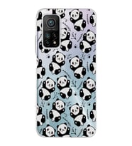 Xiaomi Mi 10 T Pro Uyumlu Kapak Panda Tasarımlı Şeffaf Silikon Kılıf