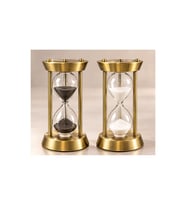Kişiye Özel Dekoratif Metal Kum Saati 5 Dk 12 x 6.5 cm