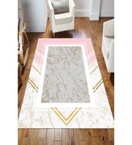 Dijital Kaymaz Taban Yıkanabilir Salon Halısı Mutfak Halısı Koridor Halısı Yolluk ND-HS-278 (Çok Renkli)
