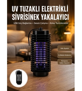 Kimyasal İçermeyen Uv Işıklı Böcek Ve Sivrisinek Kapanı - Güvenli Kullanım Yeni Nesil
