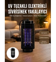 Kimyasal İçermeyen Uv Işıklı Böcek Ve Sivrisinek Kapanı - Güvenli Kullanım Yeni Nesil