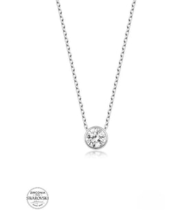 SWAROVSKİ TAŞLI  CRYSTAL 925 AYAR GÜMÜŞ KOLYE