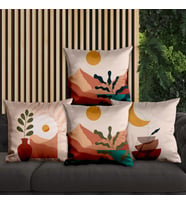 eJOYA Modern Tasarımlı 4'lü Yastık İçi Ve Kırlent Kılıfı 45cm 113823