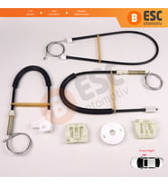 Skoda Octavia MK1 2001-2010 Makyajlı Kasa 1U0837462B İçin Elektrikli Ön Sağ Cam Kriko Tamir Seti