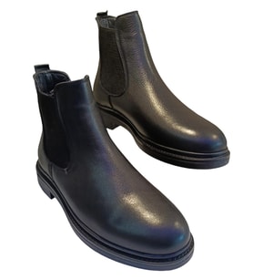 Castle Black 71173 Erkek Deri Casual Bot (Siyah)