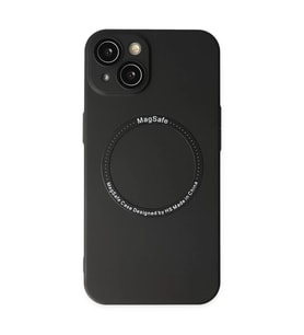 İphone 14 Plus Kılıf Jack Magneticsafe Lens Silikon - Siyah