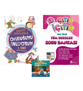1.Sınıf Okuduğumu Anlıyorum+ Çıtır Çıtır Tüm Dersler Soru Bankası (Karışık)