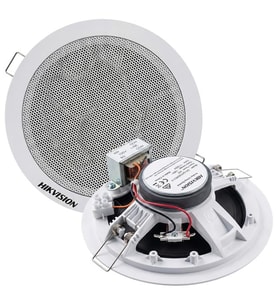 Hikvision DS-QAE0206G1-V 5.25’’ 6W 8Ohm Analog 100V Trafolu Tavan Gömme Hoparlör Beyaz