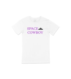 Space Cowboy Elon Musk Tişört (Beyaz)